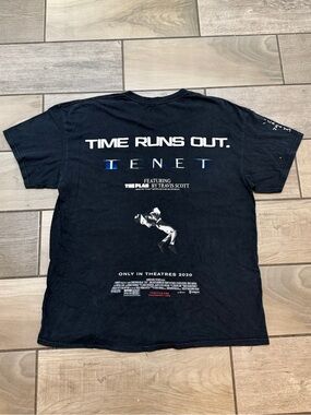 Travis Scott Promo Tenet  'Time Runs Out' Tee